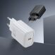 Мережевий зарядний пристрій Hoco N62 PD30W (Type-C) - Black (960235B). Фото 4 з 5