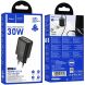 Сетевое зарядное устройство Hoco N63 PD30W + QC3.0 (USB + Type-C) - Black (960201B). Фото 3 из 5