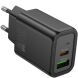 Сетевое зарядное устройство Hoco N63 PD30W + QC3.0 (USB + Type-C) - Black (960201B). Фото 2 из 5