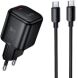 Сетевое зарядное устройство Hoco N84 PD45W + кабель Type-C to Type-C - Black (996003B). Фото 1 из 9