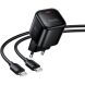 Сетевое зарядное устройство Hoco N84 PD45W + кабель Type-C to Type-C - Black (996003B). Фото 4 из 9