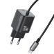Мережевий зарядний пристрій USAMS US-CC261 GaN 20W (Type-C) + кабель Type-C - Black (960221B). Фото 1 з 16
