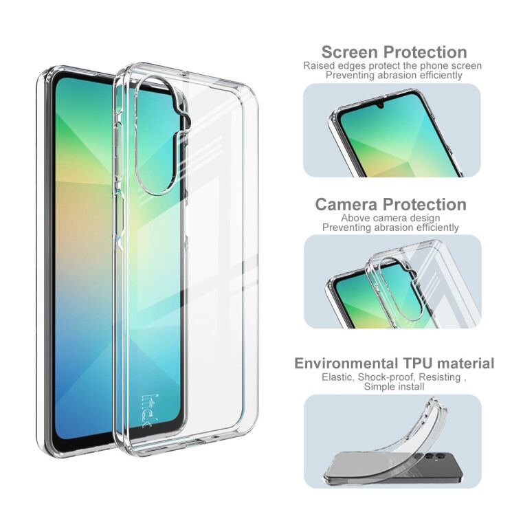 Силиконовый чехол IMAK UX-10 Series для Samsung Galaxy A17 (A175) - Transparent: фото 5 из 7