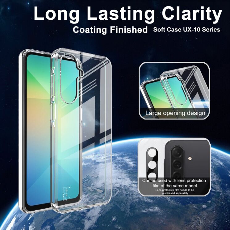 Силиконовый чехол IMAK UX-10 Series для Samsung Galaxy A17 (A175) - Transparent: фото 3 из 7