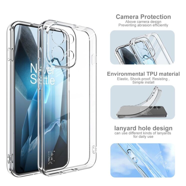 Силиконовый чехол IMAK UX-5 Series для OnePlus 13T - Transparent: фото 5 из 7