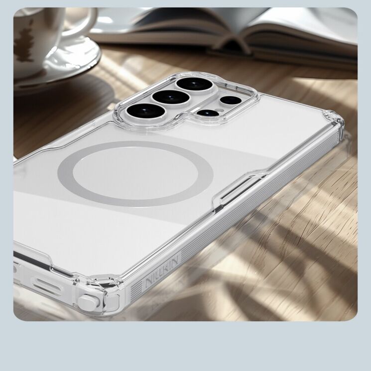 Силиконовый чехол NILLKIN Nature TPU Pro Magnetic для Samsung Galaxy S26 Ultra - Transparent: фото 9 из 17