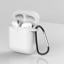 Силіконовий чохол UniCase Protective Case для Apple AirPods 1 / 2 - White: фото 1 з 9