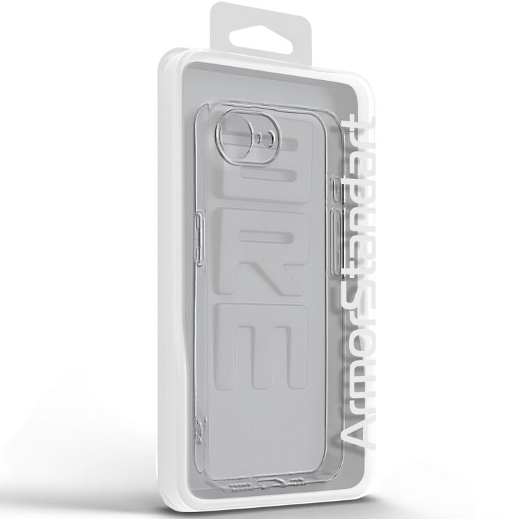 Силиконовый (TPU) чехол ArmorStandart Air Series для Apple iPhone 16e - Transparent: фото 3 из 6