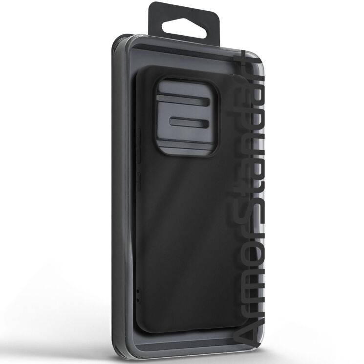 Силиконовый (TPU) чехол ArmorStandart Matte Slim Fit Camera Сoverage для Xiaomi Redmi Note 14 5G - Black: фото 3 из 5