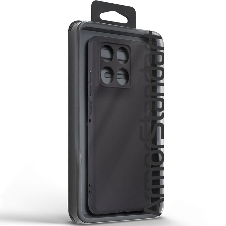 Силиконовый (TPU) чехол ArmorStandart Matte Slim Fit для Motorola Edge 50 Neo / 60 Neo - Black: фото 3 из 5