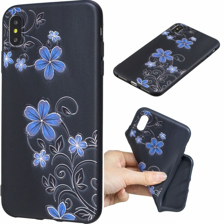 Силіконовий (TPU) чохол Deexe Life Style для Apple iPhone Xs Max - Beautiful Flowers: фото 1 з 7