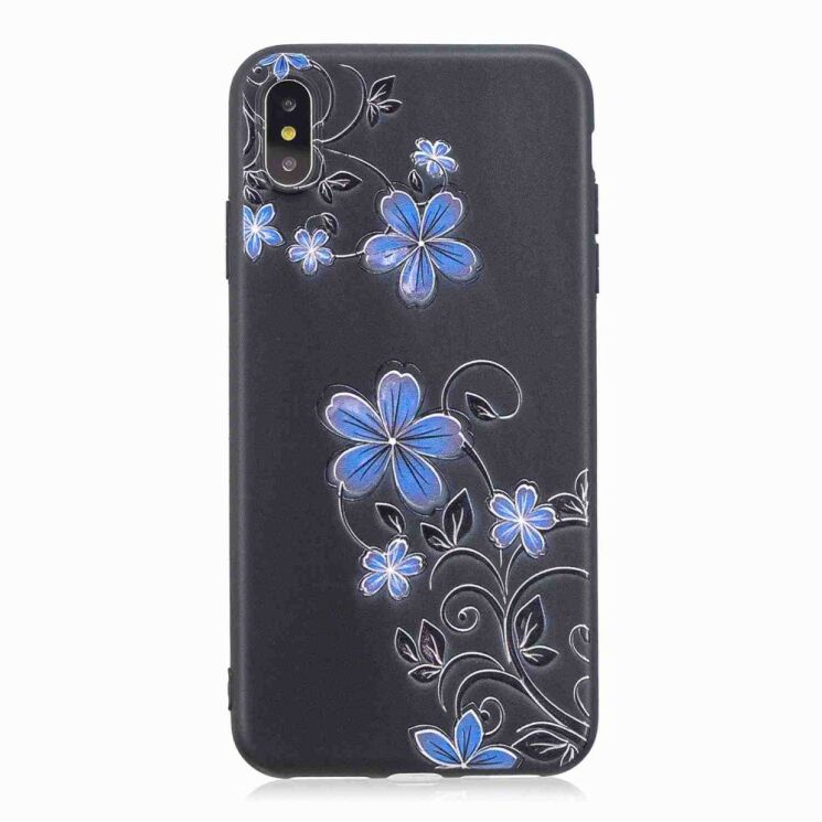 Силіконовий (TPU) чохол Deexe Life Style для Apple iPhone Xs Max - Beautiful Flowers: фото 2 з 7