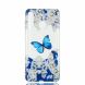 Силиконовый (TPU) чехол Deexe Pretty Glossy для Huawei P30 Lite - Blue Butterfly and Flower (226134G). Фото 2 из 5