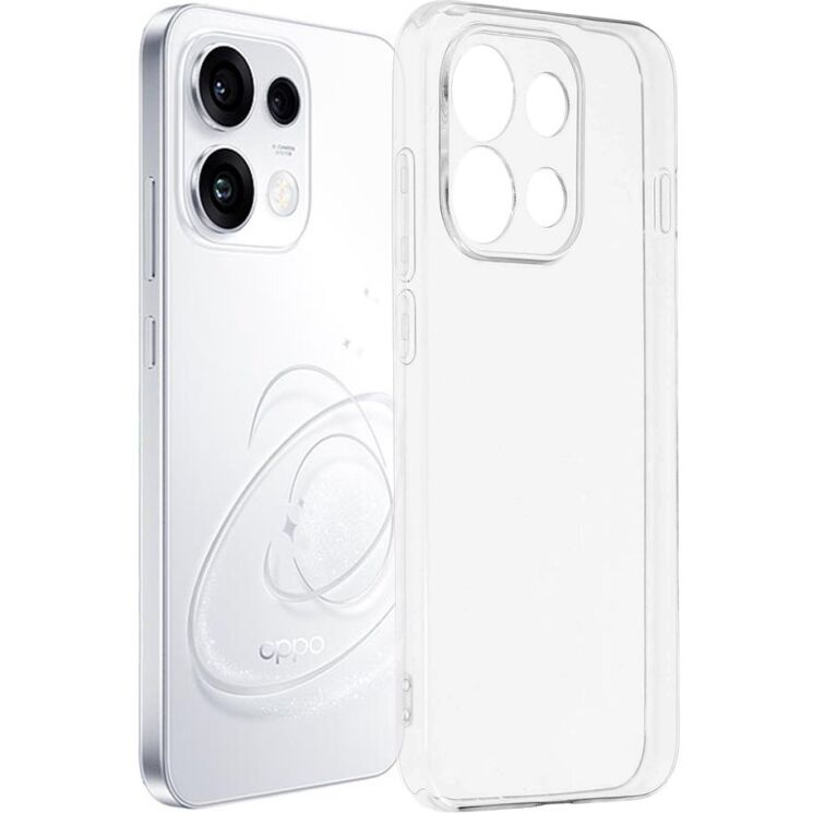 Силіконовий (TPU) чохол Deexe UltraThin для OPPO Reno 16 F/FS - Transparent (413442T) Силіконовий (TPU) чохол Deexe UltraThin для OPPO Reno 16 F/FS - Transparent: фото 1 з 6