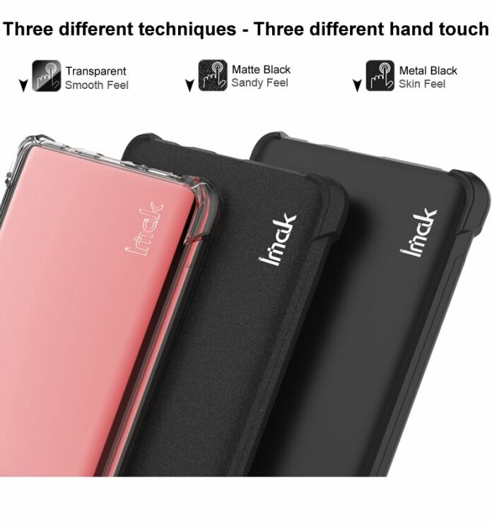 Силиконовый (TPU) чехол IMAK Airbag Case для Xiaomi Mi 10 / Mi 10 Pro - Matte Black: фото 5 из 12