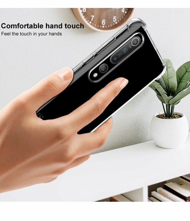 Силиконовый (TPU) чехол IMAK Airbag Case для Xiaomi Mi 10 / Mi 10 Pro - Matte Black: фото 10 из 12