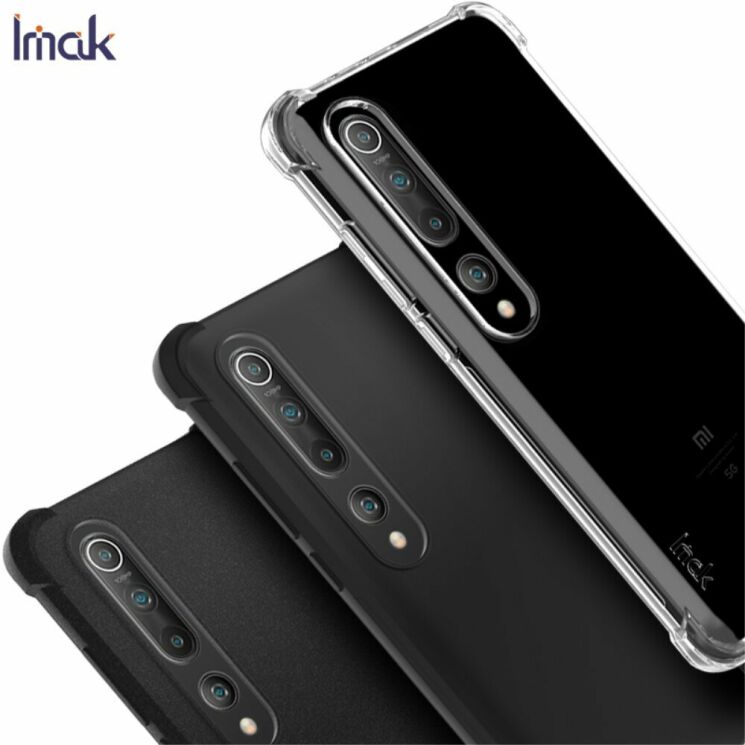 Силиконовый (TPU) чехол IMAK Airbag Case для Xiaomi Mi 10 / Mi 10 Pro - Matte Black: фото 4 из 12