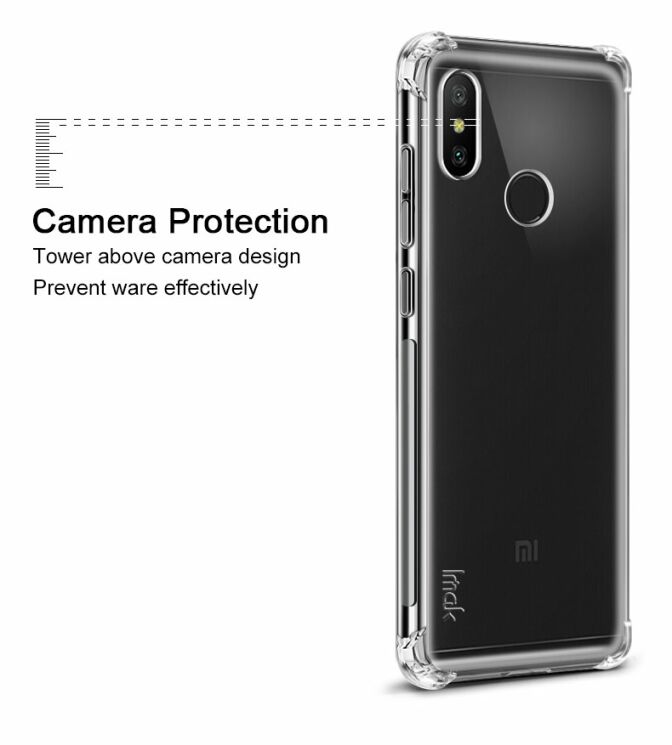 Силиконовый (TPU) чехол IMAK Airbag MAX для Xiaomi Redmi 6 Pro / Mi A2 Lite - Matte Black: фото 7 из 10