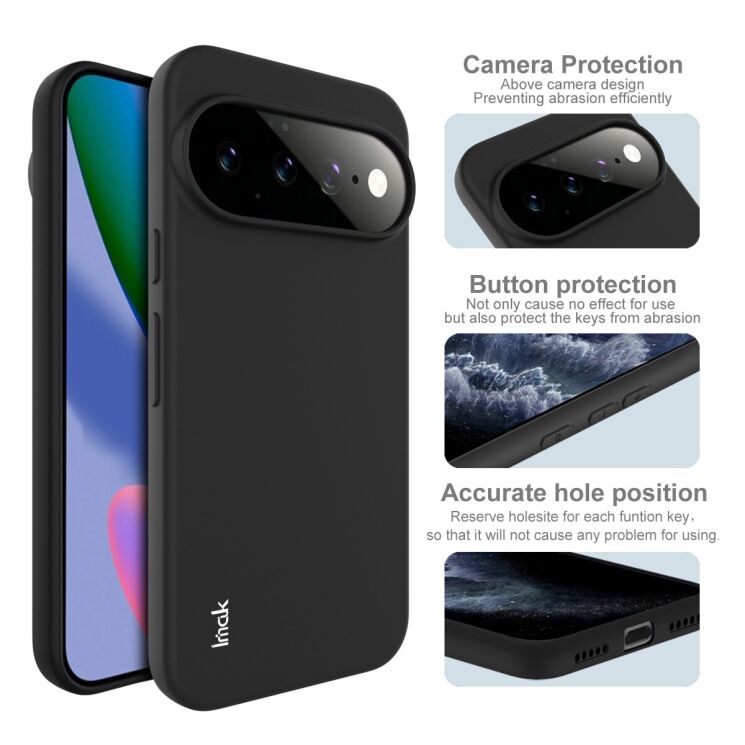 Силиконовый (TPU) чехол IMAK UC-3 Series для Google Pixel 11 / 11 Pro - Black: фото 4 из 7