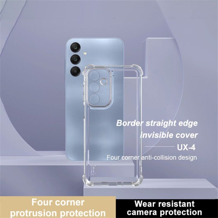 Силиконовый (TPU) чехол IMAK UX-4 Series для Samsung Galaxy A16 (A165) - Transparent: фото 3 из 10