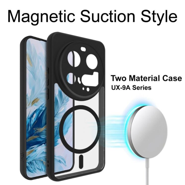 Силиконовый (TPU) чехол IMAK UX-9A Series with MagSafe для Xiaomi 15 Ultra - Black: фото 2 из 9