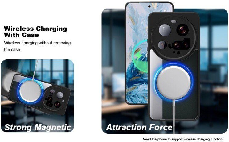 Силиконовый (TPU) чехол IMAK UX-9A Series with MagSafe для Xiaomi 15 Ultra - Black: фото 7 из 9