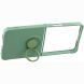 Силиконовый (TPU) чехол с кольцом Deexe Color Shell (FF) для Samsung Galaxy Flip 8 - Mint Green (423529MG). Фото 3 из 5