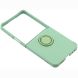 Силиконовый (TPU) чехол с кольцом Deexe Color Shell (FF) для Samsung Galaxy Flip 8 - Mint Green (423529MG). Фото 4 из 5