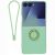Силиконовый (TPU) чехол с кольцом Deexe Color Shell (FF) для Samsung Galaxy Flip 8 - Mint Green: фото 1 из 5