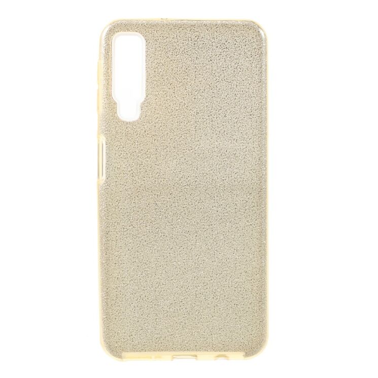 Силиконовый (TPU) чехол UniCase Glitter Cover для Samsung Galaxy A7 2018 (A750) - Gold: фото 1 из 3