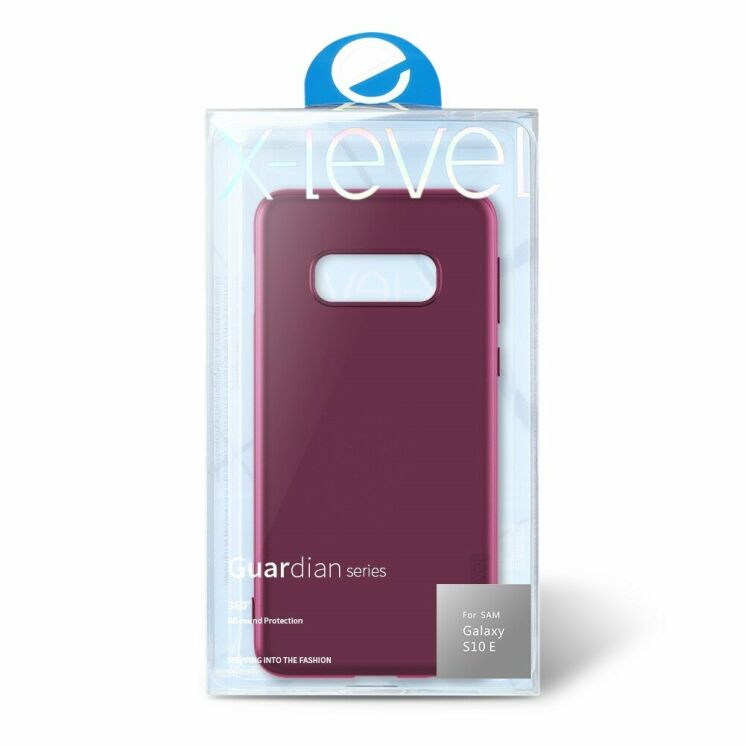 Силіконовий (TPU) чохол X-LEVEL Matte для Samsung Galaxy S10e (G970) (TPU) - Wine Red: фото 7 з 7