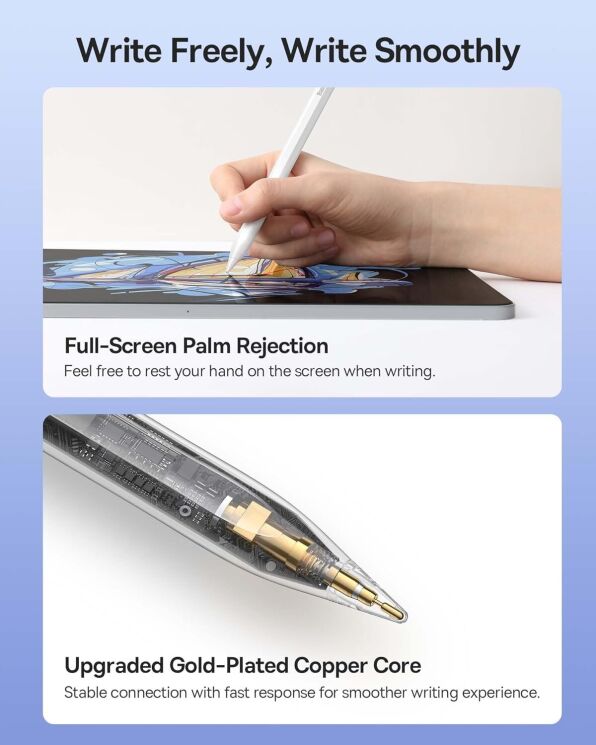 Стилус Baseus Smooth Writing 2 Series (SXBC080102) - White: фото 8 из 9