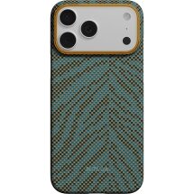 Ультратонкий чохол Pitaka Edge Case Breath of Veins для iPhone 17 Pro (BV1703P) - Dive Green: фото 1 з 13