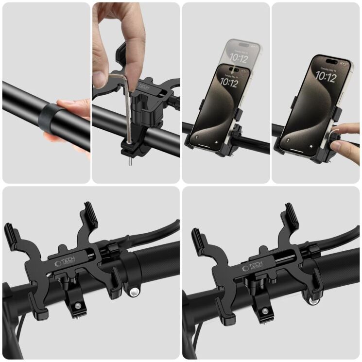 Велосипедный держатель Tech-Protect V3 Universal Mount - Black: фото 6 из 6
