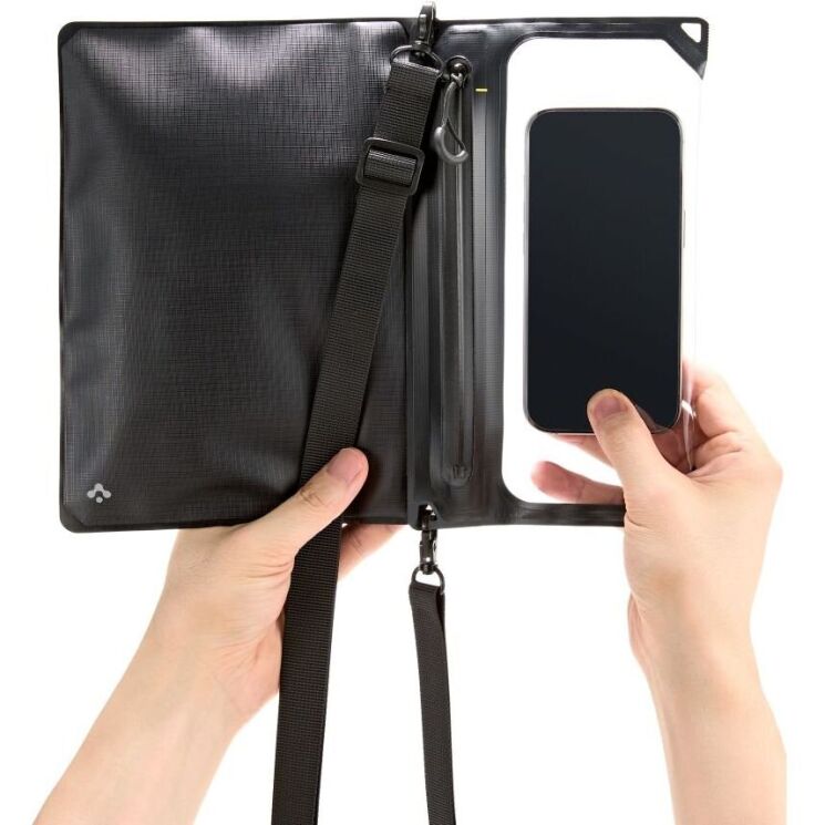 Влагозащитный чехол Spigen A640 Universal Waterproof Bag (AMP09746) - Black: фото 4 из 9