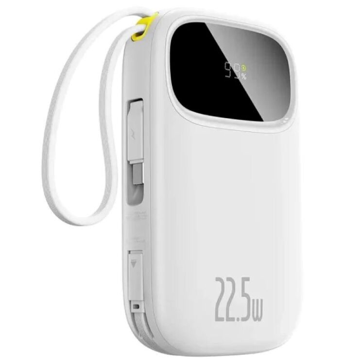 Внешний аккумулятор Baseus EnerFill FC31 22.5W (10000mAh) + кабель Type-C + Lightning (PPQD3) - White: фото 3 из 18