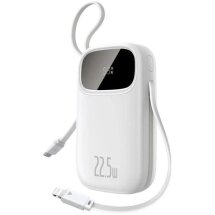 Внешний аккумулятор Baseus EnerFill FC31 22.5W (10000mAh) + кабель Type-C + Lightning (PPQD3) - White: фото 1 из 18