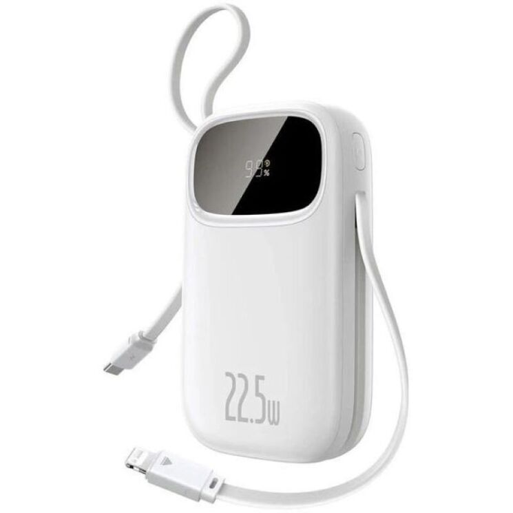 Внешний аккумулятор Baseus EnerFill FC31 22.5W (10000mAh) + кабель Type-C + Lightning (PPQD3) - White: фото 1 из 18