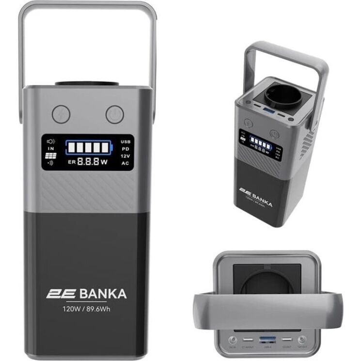 Зарядная станция 2Е Banka 120W (89,6Wh) 2E-PPS01009 - Black: фото 1 из 2