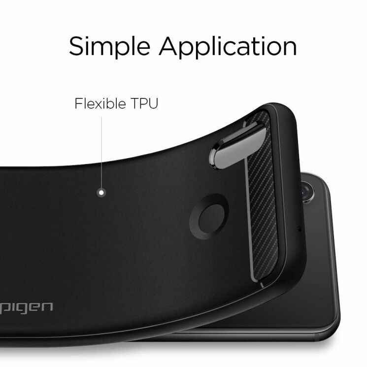 Защитная накладка Spigen SGP Rugged Armor для Huawei P Smart Plus - Black: фото 5 из 8
