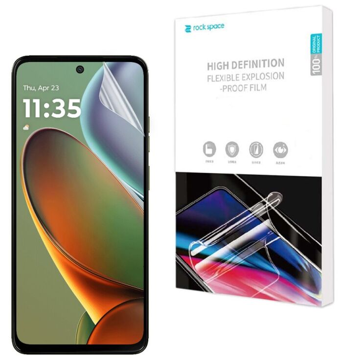 Защитная пленка на экран RockSpace SuperClear для Motorola Moto G15 Power: фото 1 из 10