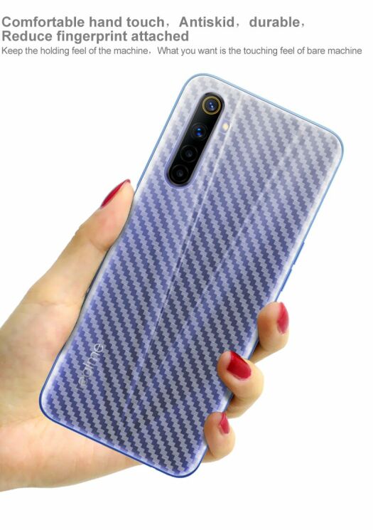 Защитная пленка на заднюю панель IMAK Carbon для Realme 6 / 6s: фото 9 из 12