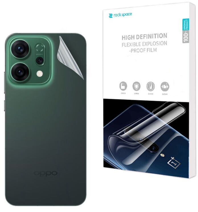 Защитная пленка на заднюю панель RockSpace Explosion-Proof SuperClear для OPPO Reno 14 5G: фото 1 из 9