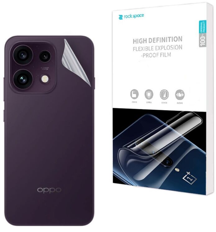 Захисна плівка на задню панель RockSpace Explosion-Proof SuperClear для OPPO Reno 16 F/FS (413439) Захисна плівка на задню панель RockSpace Explosion-Proof SuperClear для OPPO Reno 16 F/FS: фото 1 з 9
