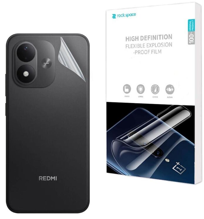 Защитная пленка на заднюю панель RockSpace Explosion-Proof SuperClear для Xiaomi Redmi Note 17 (430012) Защитная пленка на заднюю панель RockSpace Explosion-Proof SuperClear для Xiaomi Redmi Note 17: фото 1 из 9