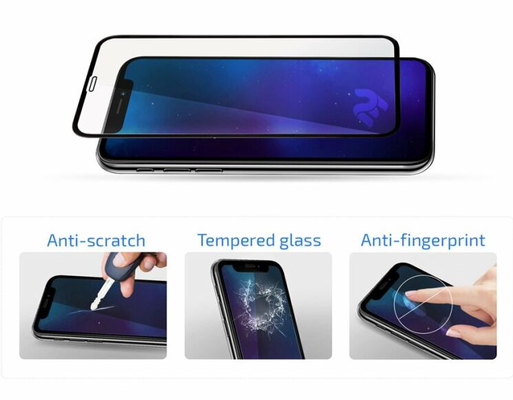 Защитное стекло 2E Full Cover для Samsung Galaxy S10e (G970) - Black: фото 5 из 6