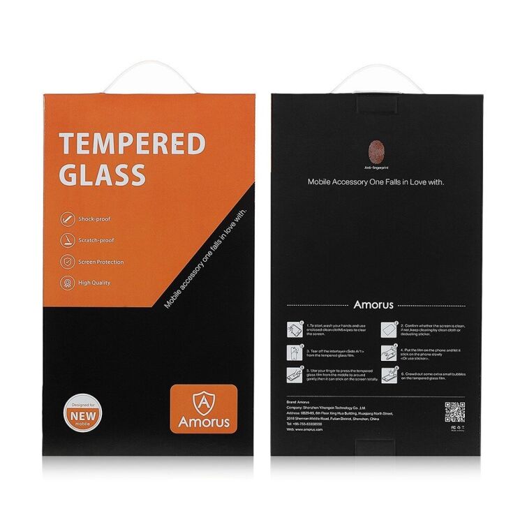 Защитное стекло AMORUS Full Glue Tempered Glass для Samsung Galaxy S23 Plus - Black: фото 7 из 7