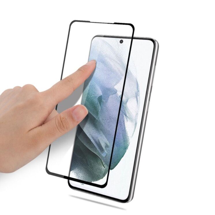 Защитное стекло AMORUS Full Glue Tempered Glass для Samsung Galaxy S23 Plus - Black: фото 3 из 7