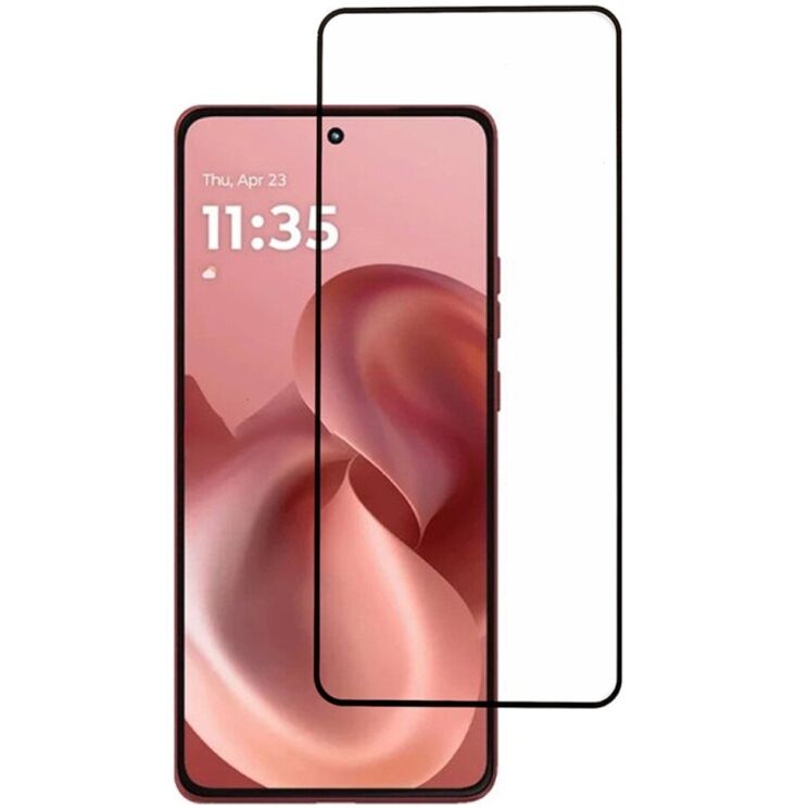 Захисне скло Deexe Full Glue Coverage для Motorola Moto G86 - Black: фото 1 з 7