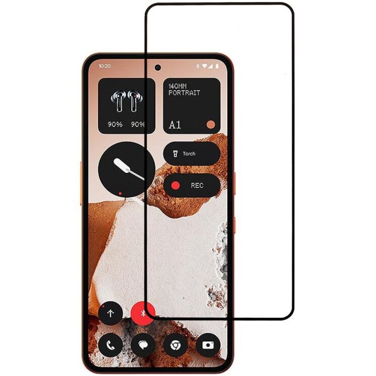 Захисне скло Deexe Full Glue Coverage для Nothing CMF Phone 2 Pro - Black: фото 1 з 7